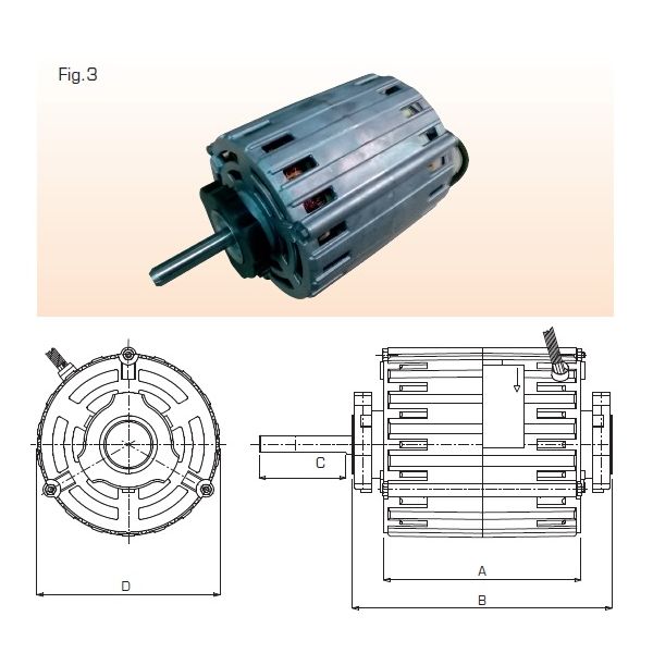 MOTOR 300W FOR NICOTRA BLOWER